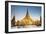 Early Evening at Shwedagon Pagoda, Yangon (Rangoon), Myanmar (Burma), Asia-Jordan Banks-Framed Photographic Print