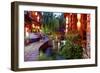 Early Evening Street Scene in the Old Town-Simon Montgomery-Framed Photographic Print