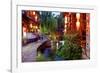 Early Evening Street Scene in the Old Town-Simon Montgomery-Framed Photographic Print