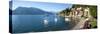 Early Evening View of Waterfront at Varenna, Lake Como, Lombardy, Italy-null-Stretched Canvas