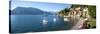 Early Evening View of Waterfront at Varenna, Lake Como, Lombardy, Italy-null-Stretched Canvas