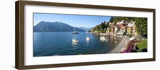 Early Evening View of Waterfront at Varenna, Lake Como, Lombardy, Italy-null-Framed Photographic Print