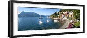 Early Evening View of Waterfront at Varenna, Lake Como, Lombardy, Italy-null-Framed Photographic Print