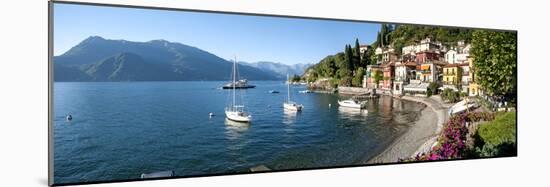 Early Evening View of Waterfront at Varenna, Lake Como, Lombardy, Italy-null-Mounted Photographic Print