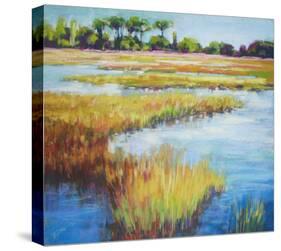 Early Fall Marsh-null-Stretched Canvas