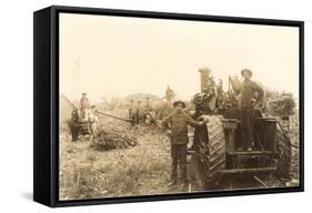 Early Farm Equipment-null-Framed Stretched Canvas