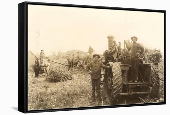 Early Farm Equipment-null-Framed Stretched Canvas