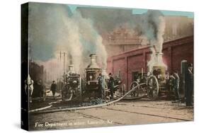 Early Fire Pumpers, Louisville, Kentucky-null-Stretched Canvas