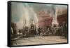 Early Fire Pumpers, Louisville, Kentucky-null-Framed Stretched Canvas