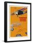 Early French Air Routes, Monoplane-null-Framed Art Print