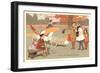 Early French Flying Lessons-null-Framed Art Print