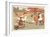 Early French Flying Lessons-null-Framed Art Print