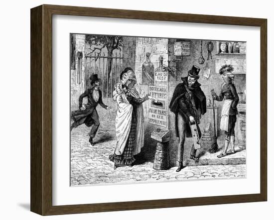 Early French Letter Box or Mail Box 1818-Chris Hellier-Framed Giclee Print