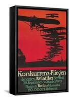 Early German Air Show Poster-null-Framed Stretched Canvas