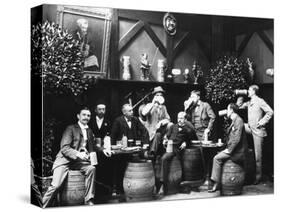 Early German Beer Drinkers-null-Stretched Canvas