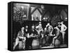 Early German Beer Drinkers-null-Framed Stretched Canvas