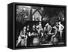 Early German Beer Drinkers-null-Framed Stretched Canvas