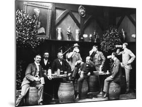 Early German Beer Drinkers-null-Mounted Photographic Print