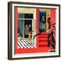 "Early Guests", November 23, 1957-George Hughes-Framed Giclee Print