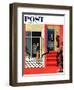 "Early Guests" Saturday Evening Post Cover, November 23, 1957-George Hughes-Framed Giclee Print