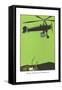 Early Helicopter-Found Image Press-Framed Stretched Canvas