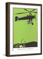 Early Helicopter-null-Framed Art Print