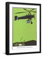 Early Helicopter-null-Framed Art Print