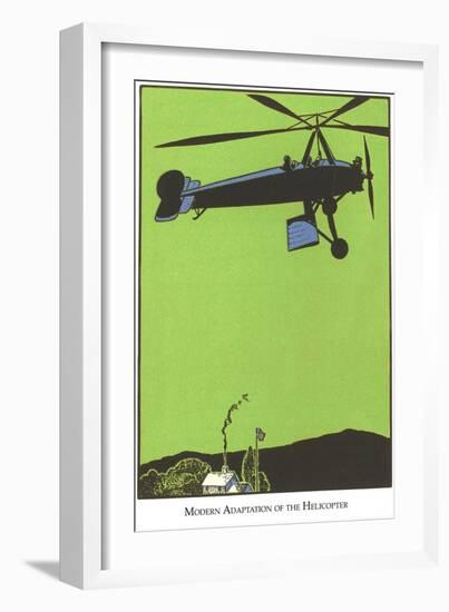 Early Helicopter-null-Framed Art Print