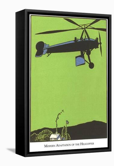 Early Helicopter-null-Framed Stretched Canvas