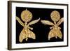 Early Hellenistic Gold Earrings with Nike-null-Framed Photographic Print