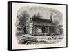 Early Home of Abraham Lincoln, Gentryville, Indiana, USA, 1870S-null-Framed Stretched Canvas