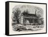 Early Home of Abraham Lincoln, Gentryville, Indiana, USA, 1870S-null-Framed Stretched Canvas