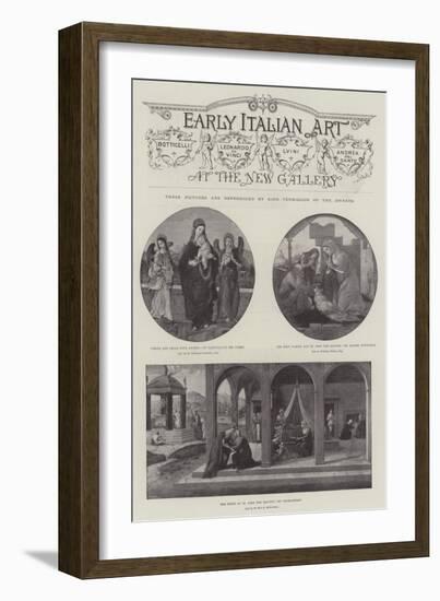 Early Italian Art-null-Framed Giclee Print