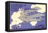 Early Italian Biplane-null-Framed Stretched Canvas