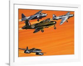 Early Jet-Powered Aircraft-Wilf Hardy-Framed Giclee Print