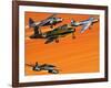 Early Jet-Powered Aircraft-Wilf Hardy-Framed Giclee Print