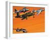 Early Jet-Powered Aircraft-Wilf Hardy-Framed Giclee Print