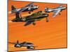 Early Jet-Powered Aircraft-Wilf Hardy-Mounted Giclee Print