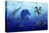 Early Jurassic European Pelagic Scene with Various Extinct Animals-Stocktrek Images-Stretched Canvas