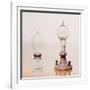 Early Light Bulbs: Left: First Commercial Light Bulb, Right: Electric Filament Lamp, 1879-null-Framed Giclee Print