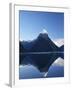 Early Light on Mitre Peak, Milford Sound, Fiordland National Park, South Island, New Zealand-David Wall-Framed Photographic Print