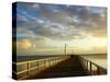 Early Light on Urangan Pier, Hervey Bay, Queensland, Australia-David Wall-Stretched Canvas