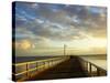 Early Light on Urangan Pier, Hervey Bay, Queensland, Australia-David Wall-Stretched Canvas