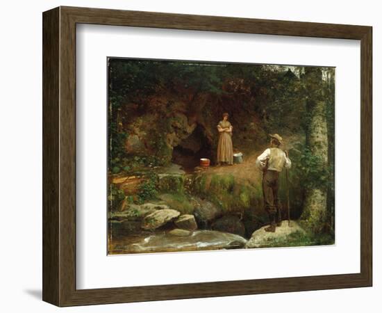 Early Lovers-Eastman Johnson-Framed Giclee Print