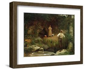 Early Lovers-Eastman Johnson-Framed Giclee Print