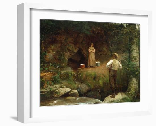 Early Lovers-Eastman Johnson-Framed Giclee Print