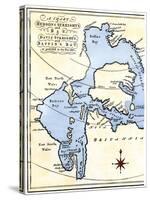 Early Map of Hudson's Strait and Hudson's Bay, 1662, in Arctic Canada-null-Stretched Canvas