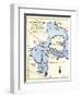 Early Map of Hudson's Strait and Hudson's Bay, 1662, in Arctic Canada-null-Framed Premium Giclee Print