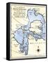 Early Map of Hudson's Strait and Hudson's Bay, 1662, in Arctic Canada-null-Framed Stretched Canvas