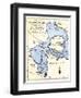 Early Map of Hudson's Strait and Hudson's Bay, 1662, in Arctic Canada-null-Framed Giclee Print